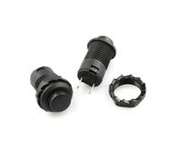 6PCS 12MM DS-428/427Round Button Switch with Lock Self-locking No Lock Self Reset Button Red Green White Yellow NWPNLXEA(Reset black)