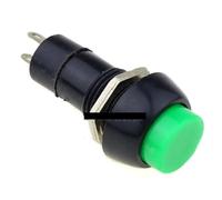 6PCS 12mm PBS-11A PBS-11B 3A 150V 2PIN Push Button Switch Self-locking/Momentary Switchs NWPNLXEA(Green,Momentary)