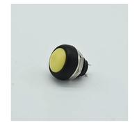 6pcs 12mm Waterproof Momentary ON/OFF Push Button Round Switch 1A 250V NWPNLXEA(6 yellow)