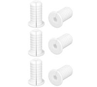 6pcs 19mm Passe-câbles pour Starlink, Silicone Passe Paroi Anti-Dérapant Douilles Passage Câbles pour Câbles Ethernet/TV Protection de Cordon Étanche (Blanc)