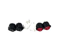 6Pcs 20mm Diameter Round Rocker Switches Black Round Black White Red 2 Pin ON-OFF Rocker Switch KCD1-105 NWPNLXEA(4)