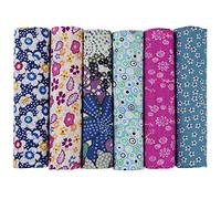 6pcs 50 x 50 cm Patchwork coton tissu DIY Fait à la main en tissu à coudre Quilting Designs Différents (U-B902)