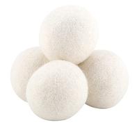 6pcs 6 Cm Boules en Laine L'absorption D'eau élimine le Remplacement Statique de la Lessive avec des Boules D'Adoucisseur Fabriquées à Partir de Matériaux pour des Vêtements