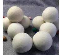 6Pcs 7CM Wool Balls Clothes Dryer Laundry Eco Friendly Softener Dehumidification Decrease Time Drying Washing Reusable Static Free