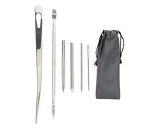 6Pcs Aiguilles pour Paracorde, Aiguille de Laçage pour Couture Paracorde Inoxydable Ensembles de Tissage D'épissure et de Couture de Paracorde Argentée Outil de Tricotage pour Bricolage