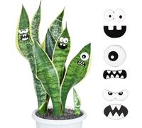 6pcs Aimants Plantes Yeux Plantes, Aimants Plantes en Pot Accessoires Plantes d'Intérieur Accessoires Mignons Drôles Visages Magnétiques Décoration pour Amateurs de Plantes en Pot