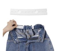 6pcs Ajusteurs de Taille Élastiques, Ajusteurs de Taille pour Jeans Ajusteurs de Taille pour Pantalons Bande de Taille Élastique pour Hommes et Femmes (Blanc)