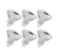 6pcs ampoule LED MR11 ampoule de projecteur GU4 ampoules 5W 18LEDs ampoules halogène 20W 30W équivalent non dimmable ampoule LED 12V AC/DC pour l'éclairage de piste paysage maison (Blanc chaud)
