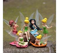 6pcs Anime Clochette Fée Figure Jouet Clochette PVC Action Poupées