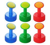 6pcs Arroseur Bouchon de Bouteille, Bouteille Top Arrosage en Plastique, Plantes Bouteilles d'eau Outils D'arrosage De Fleurs pour Buse Darrosage Jardin Fournitures (Rouge Vert Bleu)