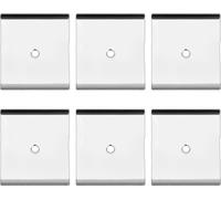 6pcs Bandes Adhésives Métalliques Pour Lampes Magnétiques Sous Armoire,Autocollants Métalliques Pour Aimants Plaque Adhésive Métallique Pour Lampes Led Magnétiques