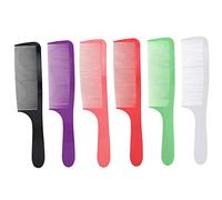 6pcs Barber Shop Curcut Courcut Peigt de coiffure Coix de coupe avec poignée non glissante pour le style professionnel et ménage noir blanc rose rouge vert violet