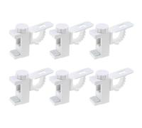6pcs Barre Transversale Réglable Tringle à Rideaux Stockage De Serviette Crochet, Support Tringle Rideau sans Percage Rotatif, Convient pour de Rideau Ou Armoire