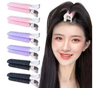 6Pcs Bigoudis Coiffure Auto-Agrippants Bigoudi Auto Agrippant,Bigoudis De PièCes Ens Ensembles De Rouleaux à Cheveux,Rouleaux àCheveux Bigoudis Cheveux,pour Salon Coiffeur Coiffure(Rose+Violet+Noir)
