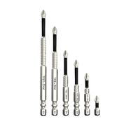 6pcs Bit De Forage Magnétique Magnétique Pour Les Perceuses Électriques De La Profession Conducteur Antislip Améliore La Durabilité Kit Forage Tournevis