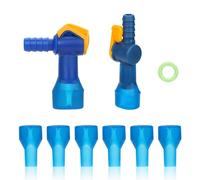 6pcs Bite Valve avec 2 Connecteurs Droits et Coudés Connecteur de Tuyau pour Camelbak, Gourde Accessoires Accessoires & Joint Torique pour Réservoir d'eau de Sac à Dos Vessie d'Hydratation