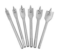 6pcs Bites De Forage Foret En Bois À Tête Pelle Industrielle Pour Bancs Forets Supérieurs Et Outil Portable Précision Du Carbone Moulu