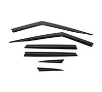 6pcs Black Abs Visor Visor Deflector Sun Sun Rain Shade Mether Bouclier pour Range Velar 2018 on