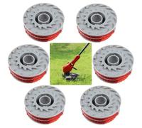 6Pcs Bobine de fil pour Flymo FLY021 Coupe Bordure débroussailleuse Contour 500 XT, Power Trim 500 XT, Mini Trim Contour XT