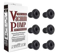 6pcs Bouchon pour Pompe Vide Air, Bouchons à Vin, Bouchons pour Pompe Vide Air- Réutilisable, Stoppeur Bouteille Étanche, Garde le Vin Frais, Accessoires vin