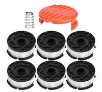 6pcs Bouple de Tondeuse à Gazon Efficace avec Remplacement de la Couverture pour Noir + Decker AF100, Bobine - Facile à Utiliser pour le Jardin la Maison