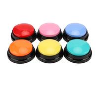 6pcs Bouton d'Enregistrement pour Chiens Multifonction avec Enregistrement Sonore Clair pour les Chiens et les Chats, Boutons de Discussion Enregistrés de 30 Secondes Portables, Matériel ABS Sûr,