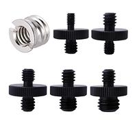 6pcs Camera Screw Adapter 1/4" Male to M4/M5/M6/M8/M10 Male Threaded 1/4" Male to 3/8" Male Threaded Camera Tripod Screw Adapter Converter for Camera/Monopod/Tripod