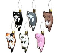 6pcs Cat Needle Threader, Cat Needle Threaders with Magnetic Needle Minder, Cute Cartoon Needle Holders Magnet