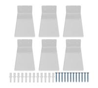 6Pcs Chaussures flottantes Rack Chaussures de basket-ball Chaussures de football Présentoir mural Acrylique Transparent Chaussures de sport Étagère