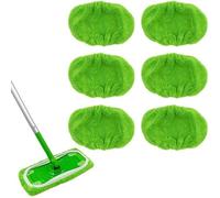 6PCS Chiffons de Sol Lingettes Reutilisable Chiffons Compatible pour Swiffer Sweeper MopConvient pour l'essuyage à Tous Les Types