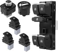 6pcs chrome -phares -interrupteur de la fenêtre des phares pour B6 CC MK5 MK6 réglé