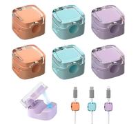 6PCS Clips de Câble Magnétiques, Support de Rangement de Câbles Magnétique, Organisateur de Câbles Autocollant pour Bureau, Clip de rangement de câble mural, Pour la maison,Bureau (Coloré)