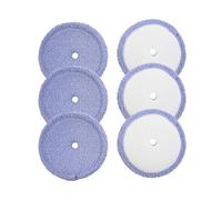 6pcs,Compatible For EVERYBOT,Washable Mother Yarn And Microfiber Mop Pads Edge RS700 RS500 Robot Mop Cloths Replacement Accessory