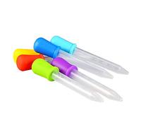 6Pcs Compte-Gouttes en Silicone Liquide, Pipette Compte-Gouttes en Silicone, Pipette Compte-Gouttes en Silicone Et Plastique, Utilisé pour Nourrir Les Médicaments, Boire de l'Eau Et Boire Du Lait