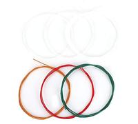 6pcs cordes de guitare, cordes en nylon métal pièce de rechange pour guitare acoustique classique