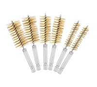 6pcs Cuivre Brosse de Nettoyage pour Tuyaux, 12mm, 19mm, 25mm, Brosse d'Alésage pour Perceuse Brosse de Nettoyage d'Alésage Brosse de Nettoyage de Fil de Cuivre pour Perceuse