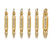 6PCS Damaged Screw Extractor Kit,Stripped Screw Extractor Set for Easily and Quickly Remover Common