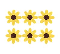 6pcs de style tournesol Patch couvré brodé pour les vêtements de vestiaire des vêtements de bricolage décorations