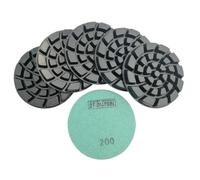 6pcs Dia 100mm/4" Mix Grit Thickened Concrete Polishing Pad Resin Bond Diamond Concrete Sanding Discs Floor Renew Pad(6pcs grit 100)