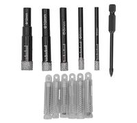 6pcs Diamond Hole Saw Bit Bit Universal Tool de forage à tige rond pour le verre de tuile