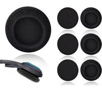 6pcs Ear Pads for Headphones, Foam Earpads, Replacement Ear Pads Foam Ear Pads, 50mm Black Replacement Ear Pads for Headphones