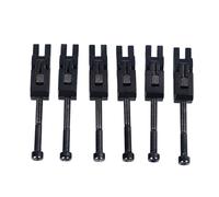 6Pcs Electric Guitar Bridge Saddle, Double Locking Tremolo Metal Roller Screw Saddle Replacement, Premium Metal Bridge Saddles with Double Locking System, for Various Guitar Styles (Noire)