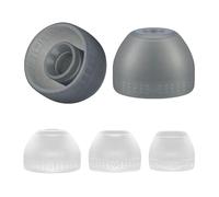 6pcs Embouts Silicone de Remplacement Oreillettes pour Sony WI-C400 WI-C300 C300 C400 S/M/L (Blanc Transparent)