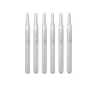 6Pcs Empty Paint Pen Refillable Empty Brush Pen Empty Marker Pen for Writing Journaling Note Taking Card Making
