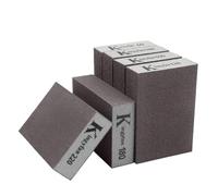 6pcs Éponge de ponçage,Cale a Poncer Rigides lavables et réutilisables, Lot de Papier abrasif pour Bois, Plastique, Placo Mur et Polissage métal(Grain 60/100/120/150/180/220 spécifications)