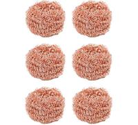 6pcs Épurateurs en Cuivre pour Nettoyage - Éponges de Gommage Anti-Graisse Multifonctions, Brosse de Lavage Casseroles et Poêles