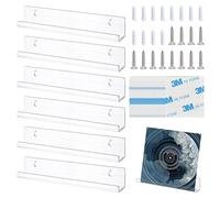 6Pcs Étagère Murale pour Disques, 30.5*4.3*4.3cm Support Vinyle Mural Acrylique, Porte Disque Vinyle Mural Etagère Transparent, Etagere Mural Disque Vinyle En Acrylique pour Disques Vinyles
