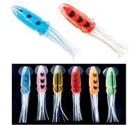 6pcs Fake Squid Bait,Bionic Squid Bait,Artificial Lure,Flexible Silicone Bionic Lure,Powerful Lure.
