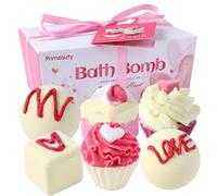 6pcs filles bombes de bain bombes de bain pour filles 6 styles bombes de bain coffret, huiles essentielles naturelles biologiques, bombes de bain pour l'anniversaire, Noël, la Saint-Valentin, style2