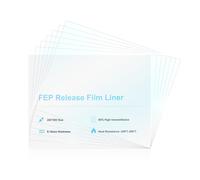 6pcs Films de libération de film UV FEP pour Photon Mono X/Saturn/QIDI S Box/toutes les imprimantes 3D UV LCD SLA de 8,9 pouces,260x 200 x 0,15 mm
